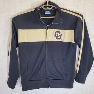 Campus Heritage Colorado Buffaloes CU Track Jacket Large Black Full Zip Athletic
